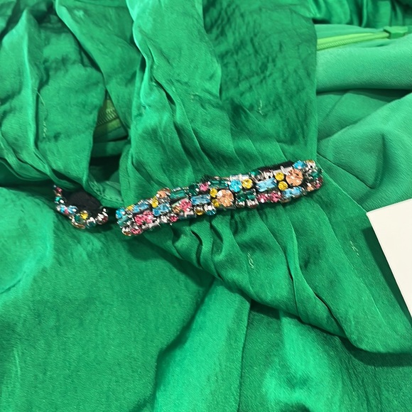 Falbala Rhinestone Embellished Cutout Midi Dress - Picture 3 of 4